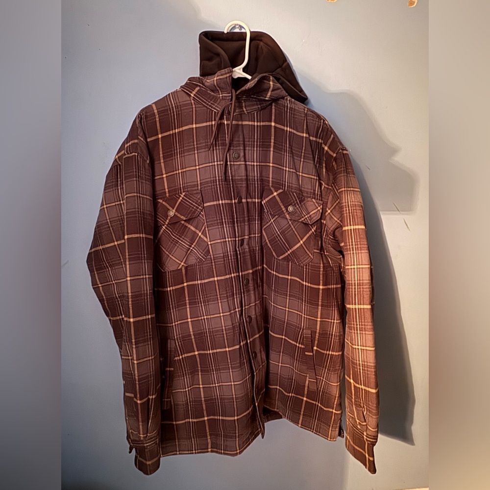 Brown Plaid Men's Jacket